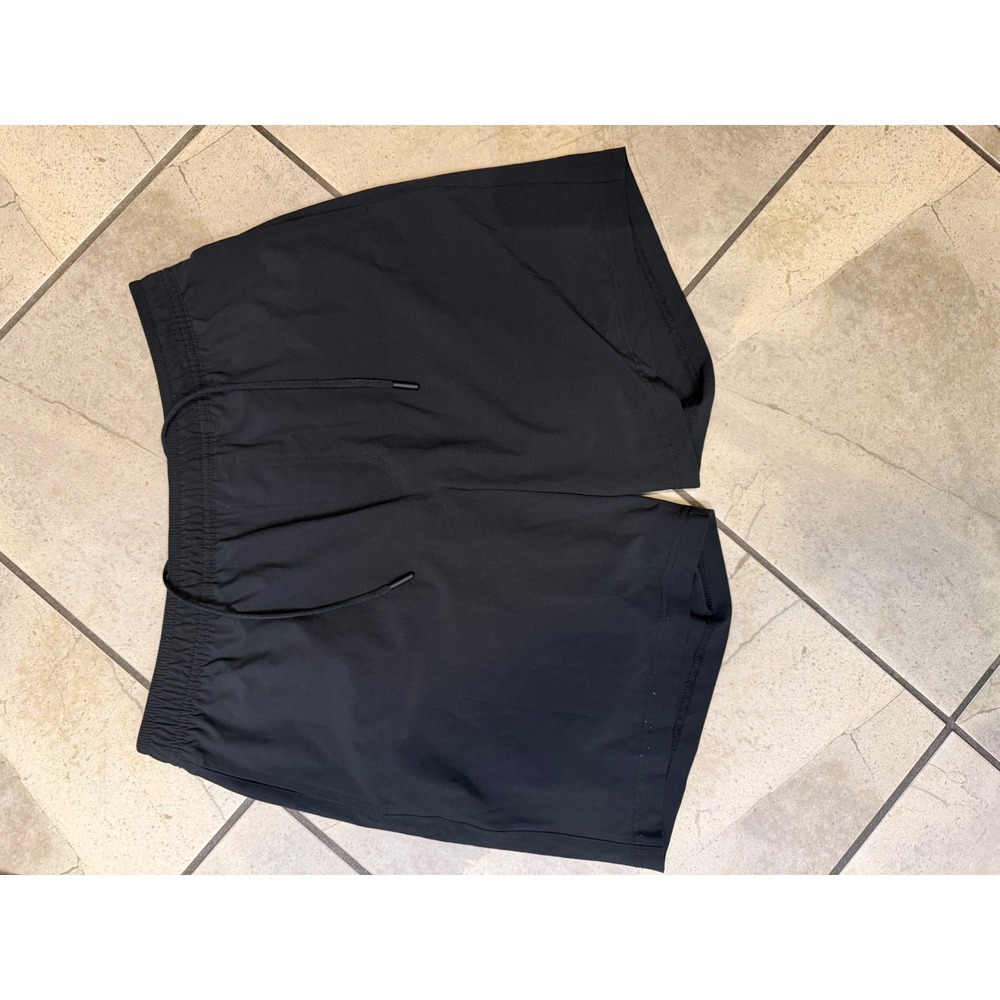 Chubbies Mens Black 7 Inch Inseam Lined Athletic Shorts Large